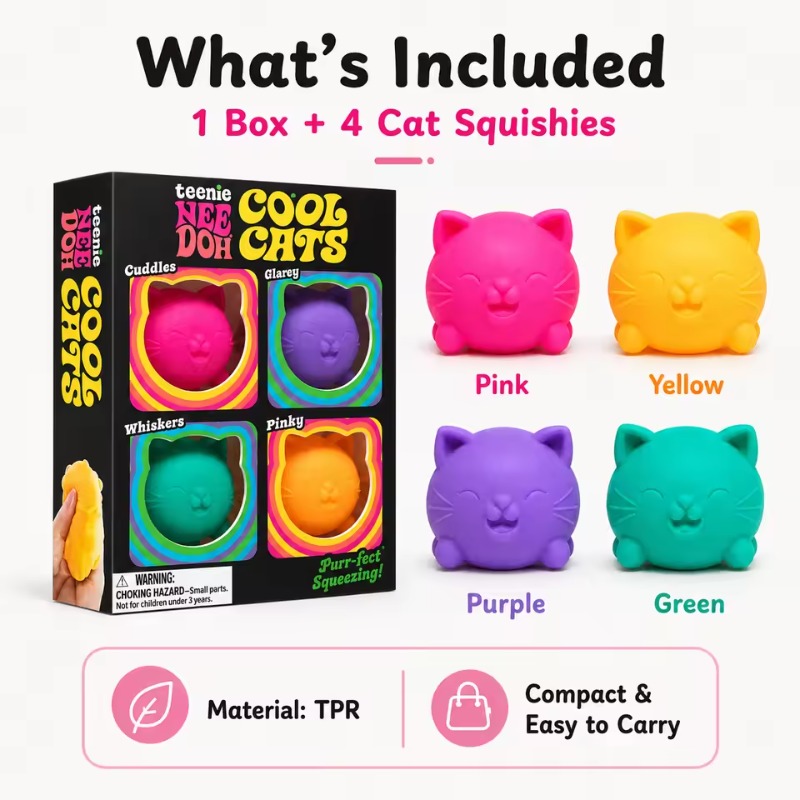 Party Games For Adults And Kids - Trending Needoh Mini 4 Pack Set