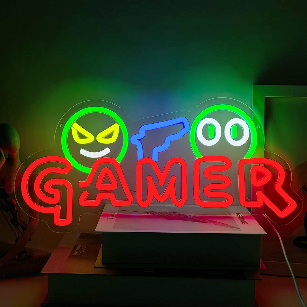 Gamer Neon Sign LED Wall Light - đánh giá và giá Party Games For Christmas