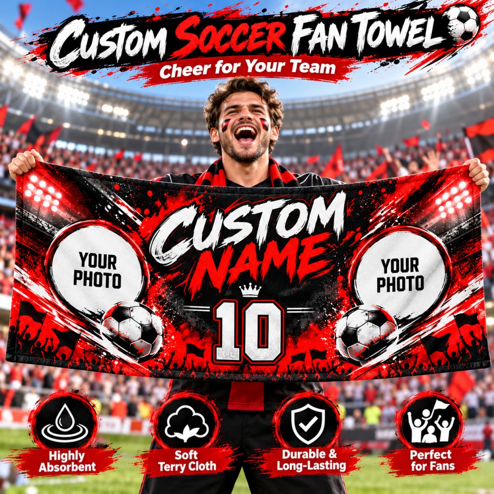 1PCS Custom Soccer Fan Towel P - đánh giá và giá Party Games Name