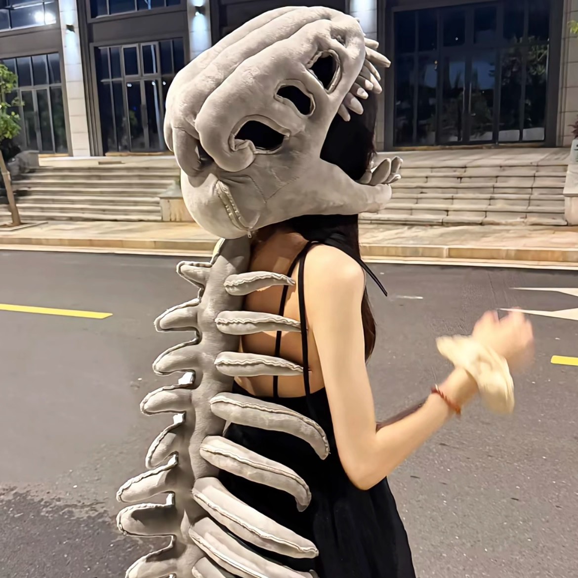Dinosaur Skeleton Plush Hoodie - đánh giá và giá Party Games For Adults And Kids