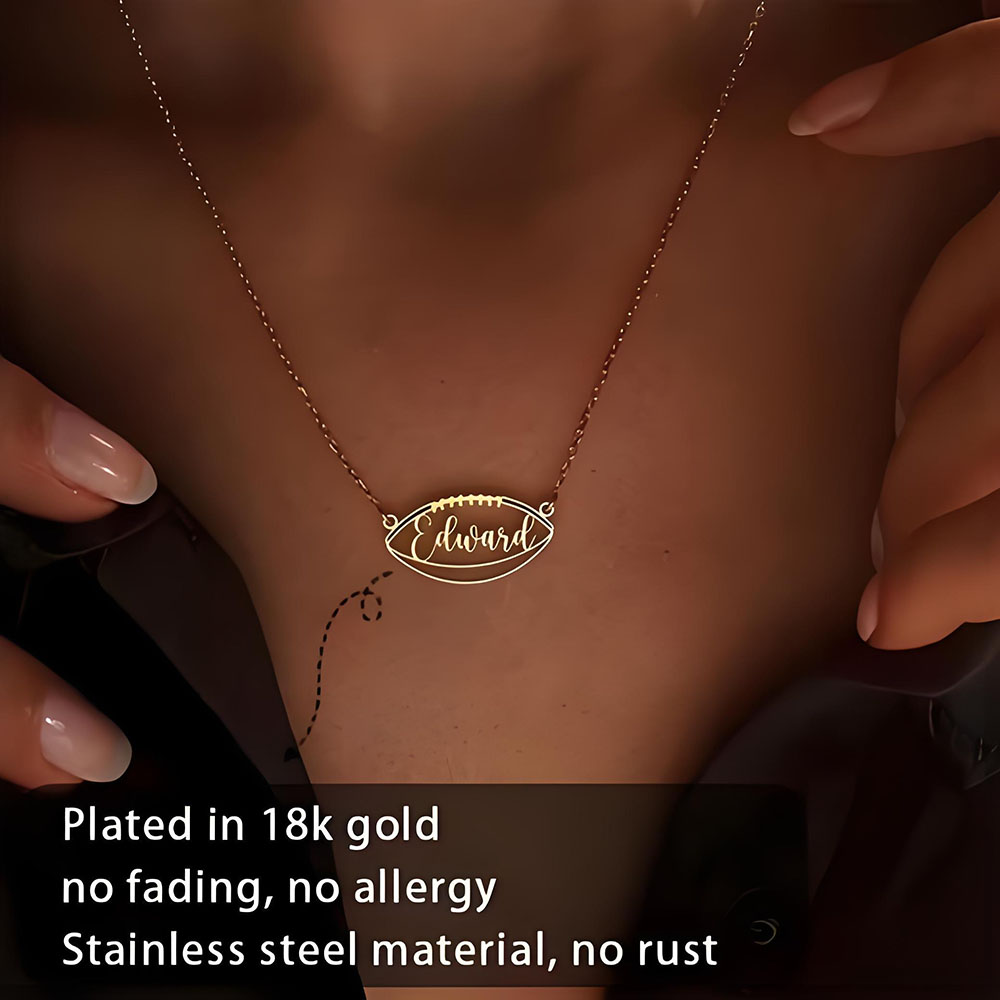 18K Gold Custom Name Football  - đánh giá và giá Party Games Name